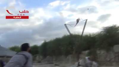 Compilation of modern slingshots and a trebuchet in combat.(1. Anti-Junta, 2. Free Syrian Army 3. Syria)
