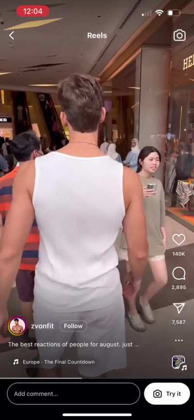 &ldquo;The best reactions of people for August. Just walking down the street, nothing special&rdquo;