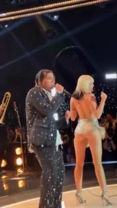 Dancing on stage