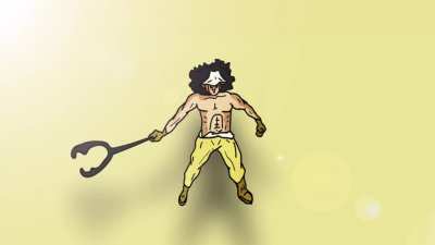 I remade my first ever animation of Buggy Vs Usopp