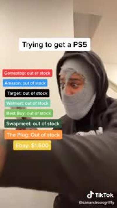 Fr tho it&rsquo;s impossible to find a fucking ps5