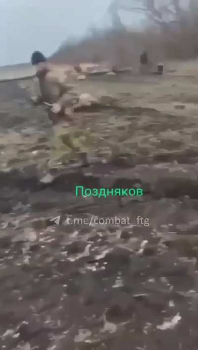 Strike on a Russian formation near the village Trudovskoe, Donetsk Region.