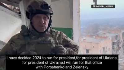 "In 2024 I will run for president of Ukraine" &mdash; Yevgeny Prigozhin