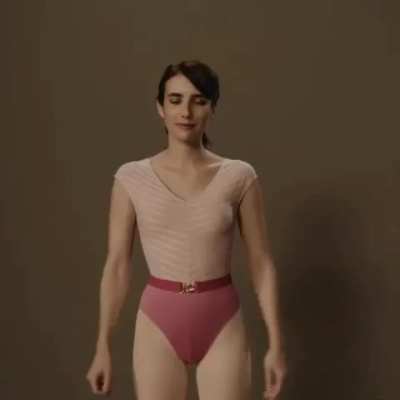 Emma Roberts dancing around