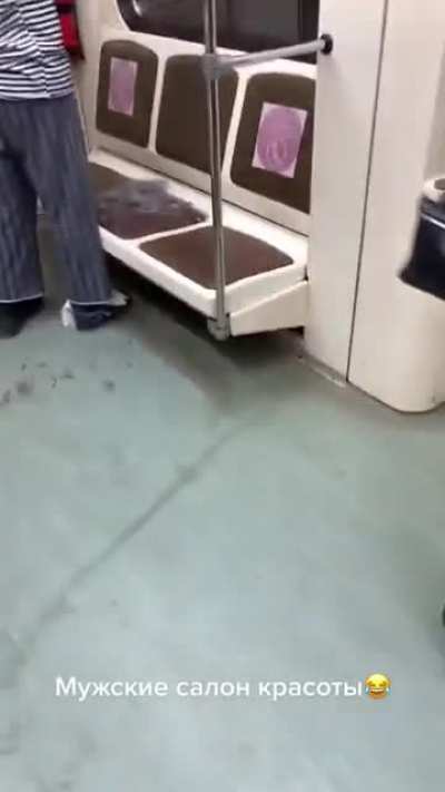 Just chilling on the train...