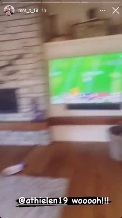 Vikings reciever Adam Thielen's kid learns what it is like to be a Vikings fan.