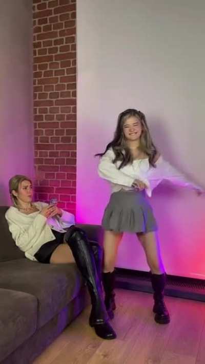 Kristina Kim (Kate Shumskaya beside her)