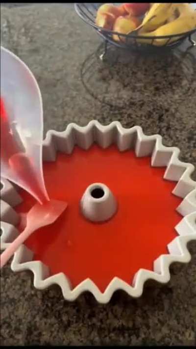Colorful Jello and Cake Mold
