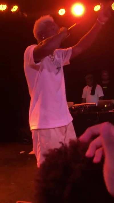 Tyler performing RUNITUP at tonight&rsquo;s concert in LA!!
