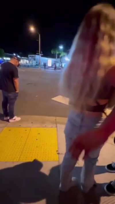 Incel harasses random couple on the street for "race mixing"