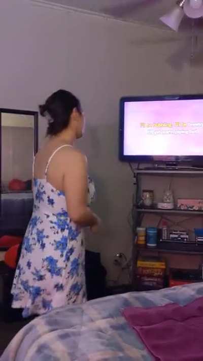 Caught wife on camera drunk karaoke night