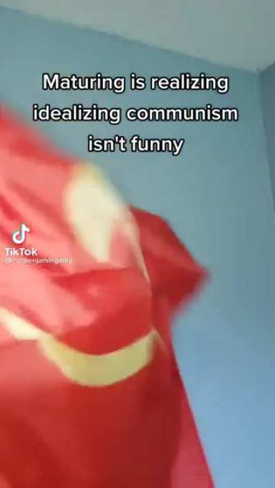 It&rsquo;s good to know that some people grow up and realise what communism is