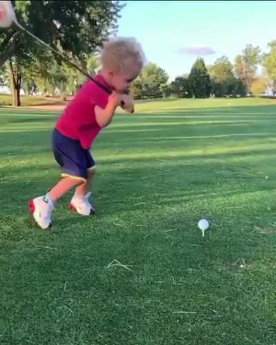 He swing and he miss
