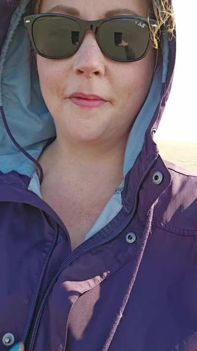 Salt air on my huge tits