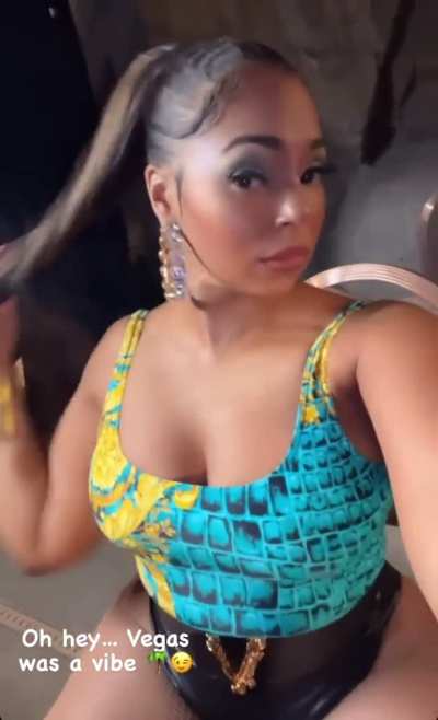 Ashanti&rsquo;s outfit for Vegas performance | IG September 2023