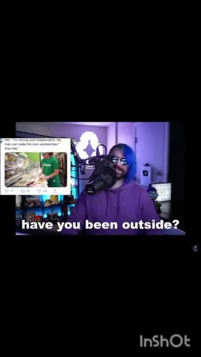39.7 seconds of OT saying "have you been outside