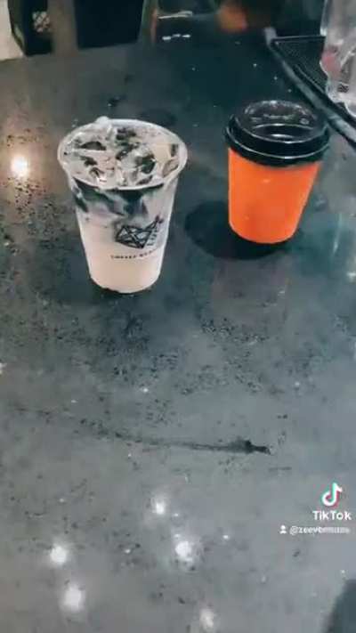 This activated Charcoal/Espresso pour for Iced Latt&egrave;