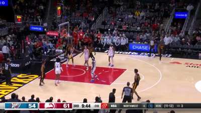 [Highlight] Trae throws a no look, behind the back dime for a Dejounte slam