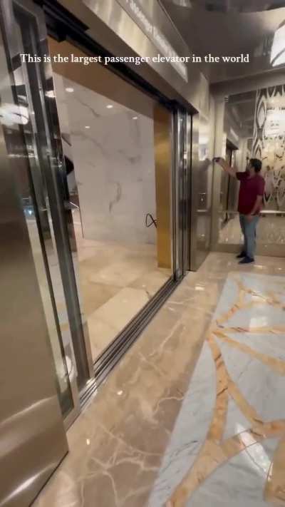 World&rsquo;s largest passenger elevator in Mumbai can move over 200 people in each trip
