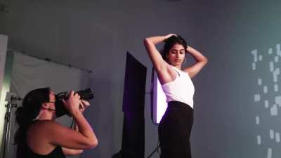 KarlieKlossXAdidas BTS video