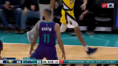 [Highlight] Cody Martin drives baseline and catches a body!