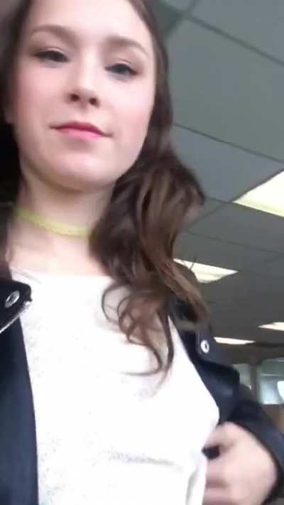 To the redditor I saw browsing on the ferry- here&rsquo;s my tits! [GIF]