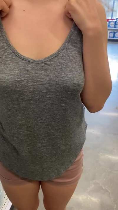 [f] I knew someone could walk into my aisle at any second