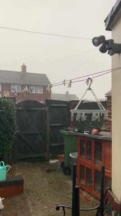 Heavy downpour in the UK