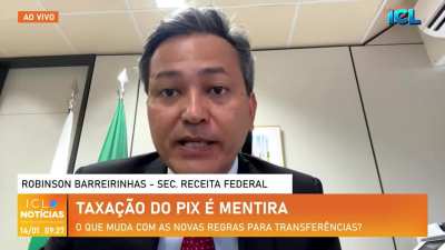 Secret&aacute;rio da Receita Federal: "At&eacute; o ano passado, as institui&ccedil;&otilde;es financeiras eram obrigadas a fornecer informa&ccedil;&atilde;o acima de 2 mil reais para pessoas f&iacute;sicas e 6 mil para pessoas jur&iacute;dicas. N&oacute;s mudamos isso exatamente para n&atilde;o perturbar o pequeno contribu