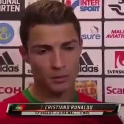 Can&rsquo;t believe ronaldo said this live