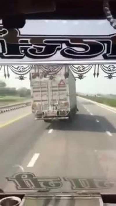 trucker barely missed car, then barely missed catastrophe