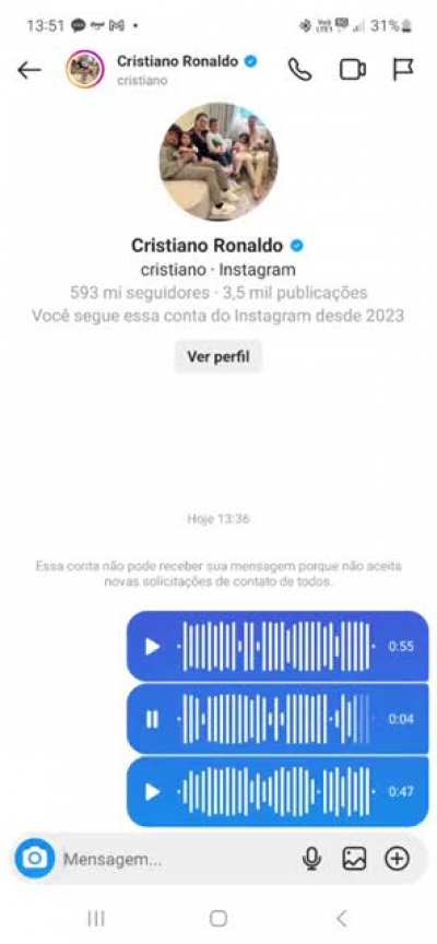 Torcedor do Botafogo tenta convencer Cristiano Ronaldo a n&Atilde;&pound;o levar Lu&Atilde;&shy;s Castro para a Ar&Atilde;&iexcl;bia Saudita