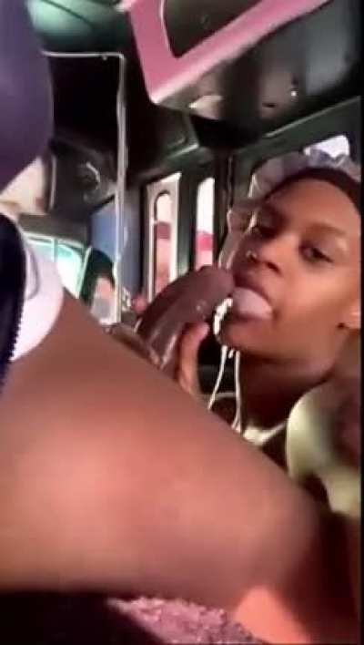 he bought the party bus how she suckin dick