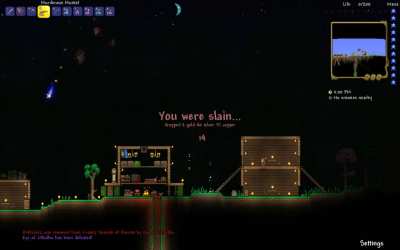 eye of cthulu dies to falling star while flying away