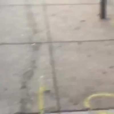 This thug hitting an older man from behind with a brick