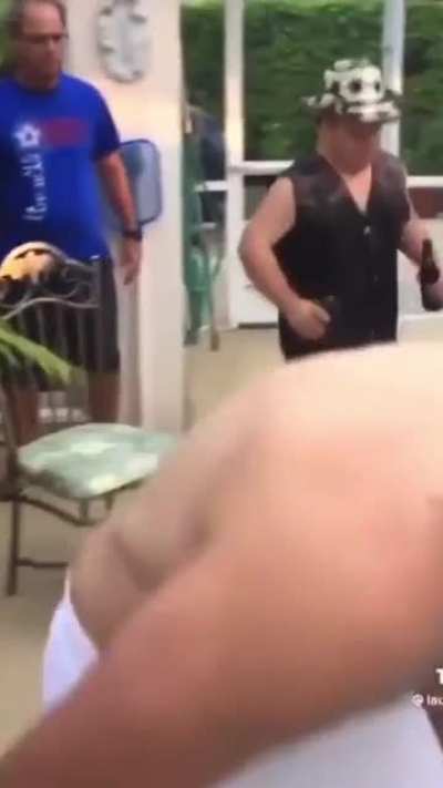 Pool side shenanigans