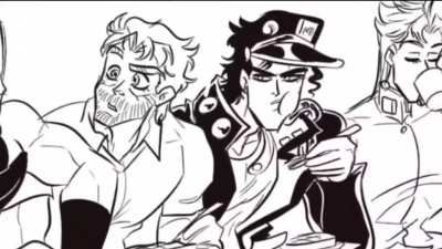 Polnareff ate too much man.
