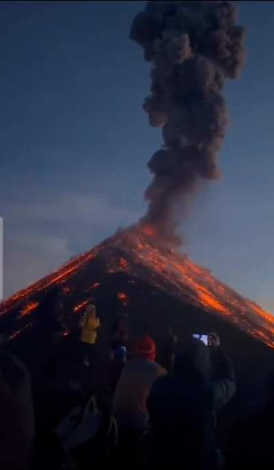 The floor is Lava! - Beautiful explosion from a volcano