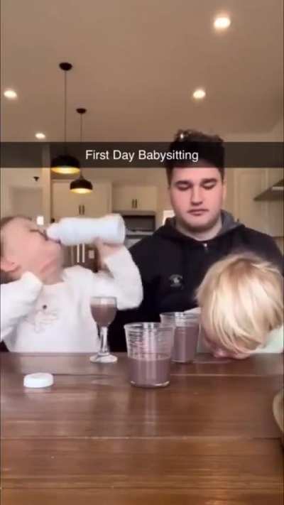 First day babysitting