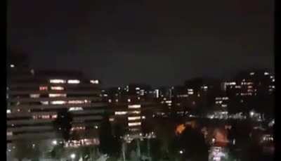 People chant 