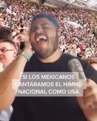 Si cantaramos el himno como en Estados Unidos