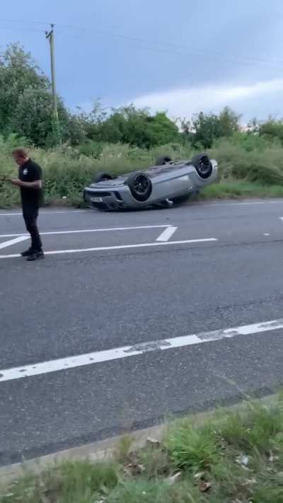 Of all the vehicles to crash!