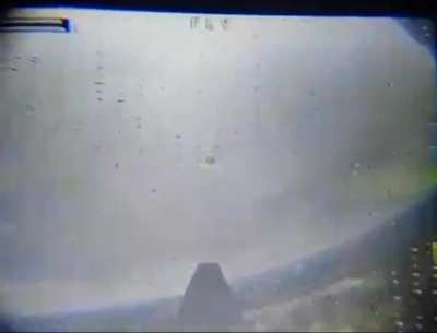Full length video showing Ukrainian kamikaze drone take off in Bakhmut, travel it&rsquo;s long path out of the city to a Russian trench, and strike a Russian soldier in the trench