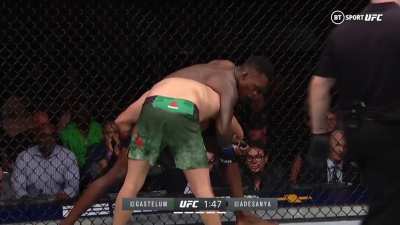 The legendary 5th round between Gastelum and Adesaya.
