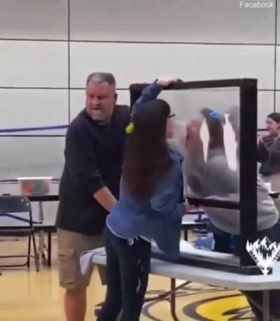 Middle School Hosts A "Licking Game" Between The Students And Teachers