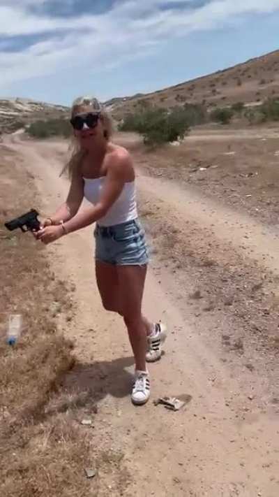 When your Girlfriend wants to shoot your gun.