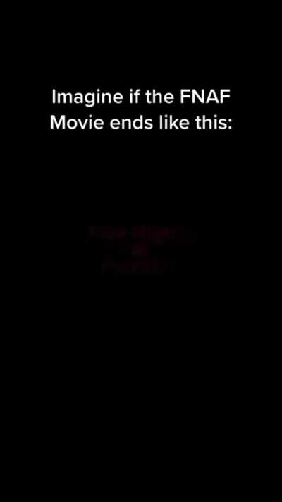 That is going to be the best end ever