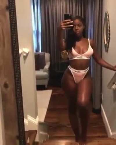 LOOKING GOOD IN HER MATCHING BRA &amp;amp; PANTIES SET