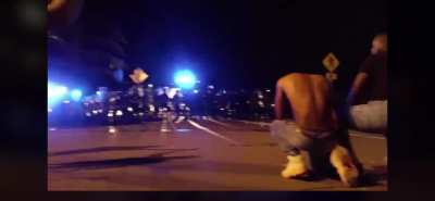 &ldquo;Please don&rsquo;t shoot us.&rdquo; Immediately following, Arkansas state police fired &ldquo;less&rdquo; lethal weapons at kneeling protestors in close range.