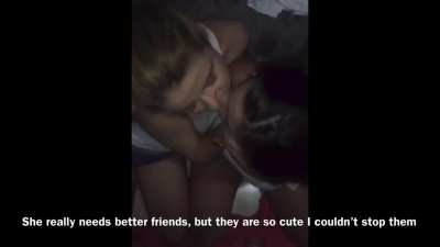 Your daughter&rsquo;s drunk friends blow you during a sleepover